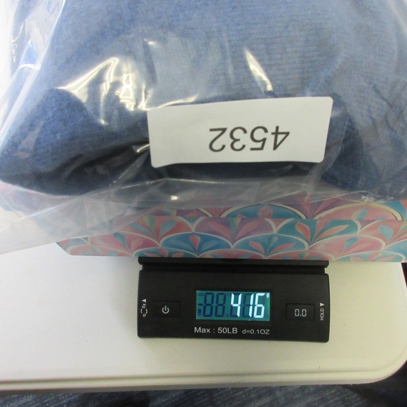 Calvin Klein CK Men Wool Blend Sweater XL Blue Knit Crewneck Pullover Casual 416 - Picture 11 of 11